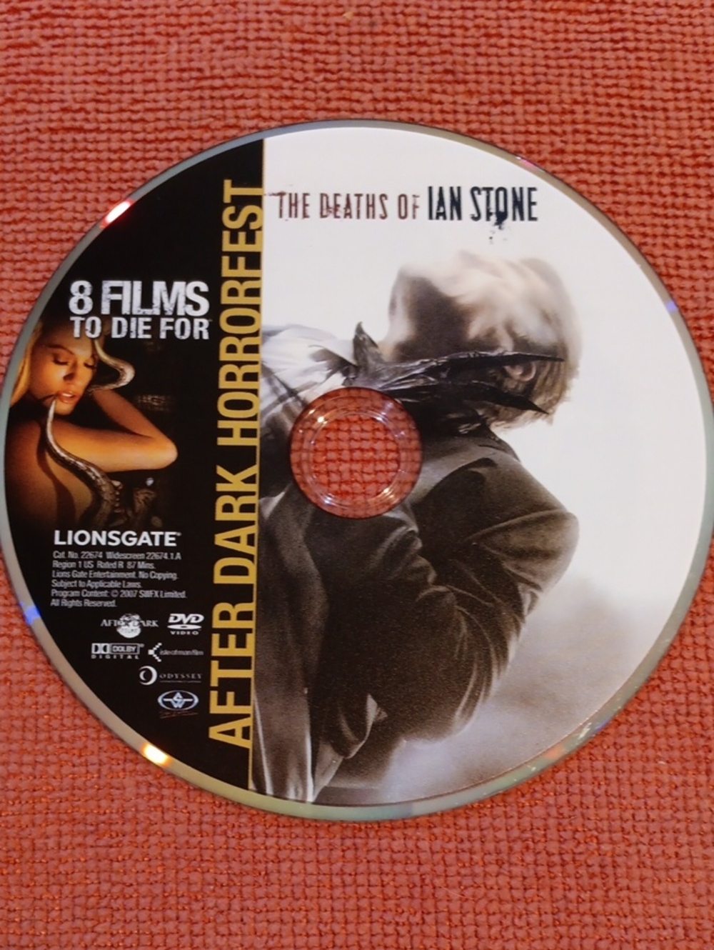 2/$12 After Dark Horrorfest DVD - The Deaths of Ian Stone *NO CASE*